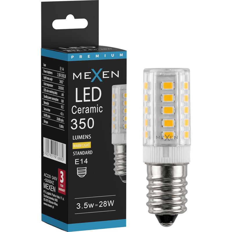 Mexen Aura Ampoule LED E14, 3,5W, Chaude - 3000K, 350 lm - L121-E14-0330-01