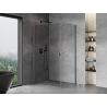 Mexen Mist-B cabine de douche pivotante 90 x 75 cm, transparent, métal canon - 8A2T-090-075-95-00