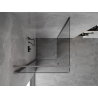Mexen Mist-B cabine de douche pivotante 95 x 95 cm, transparent, métal noir - 8A2T-095-095-95-00