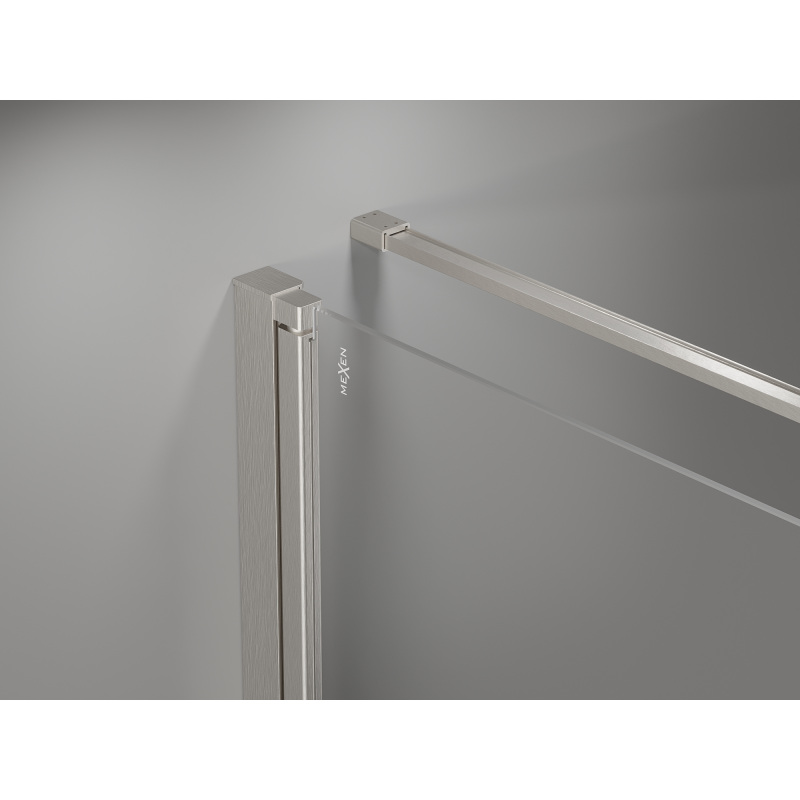 Mexen Mist-B cabine de douche pivotante 80 x 80 cm, transparent, nickel brossé - 8A2T-080-080-97-00