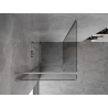 Mexen Mist-B cabine de douche pivotante 90 x 90 cm, transparent, nickel brossé - 8A2T-090-090-97-00