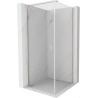 Mexen Mist-B cabine de douche pivotante 90 x 90 cm, transparent, nickel brossé - 8A2T-090-090-97-00