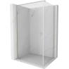 Mexen Mist-B cabine de douche pivotante 100 x 90 cm, transparent, nickel brossé - 8A2T-100-090-97-00