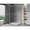 Mexen Mist-B cabine de douche pivotante 100 x 95 cm, transparent, nickel brossé - 8A2T-100-095-97-00