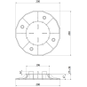 Mexen UniC support de terrasse réglable pour dalles 27-36 mm - C9902-027-036