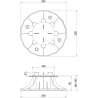 Mexen UniC support de terrasse réglable pour dalles 66-145 mm - C9902-066-145