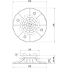 Mexen UniC support de terrasse réglable auto-nivelant pour dalles 45-80 mm - C9903-045-080