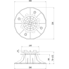 Mexen UniC support de terrasse réglable auto-nivelant pour dalles 76-155 mm - C9903-076-155