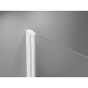 Mexen Mist-B Cabine de douche duo pivotante 90 x 80 cm, transparente, blanche - 8A2-090-080-20-00