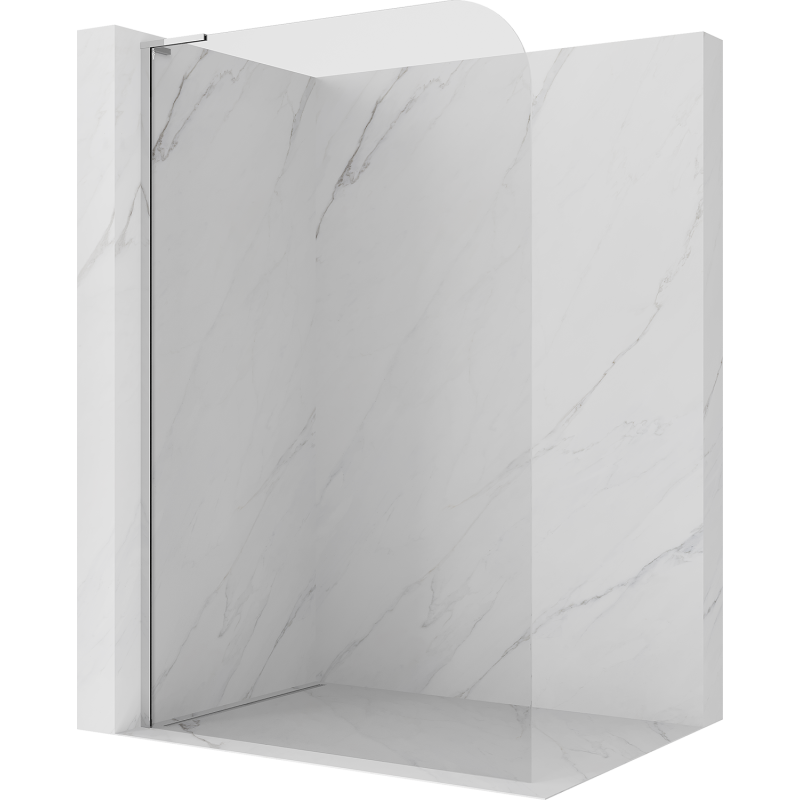 Mexen Kioto-P L paroi de douche Walk-in 100 x 200 cm, transparent 8 mm, chrome - 800-100-103-01-00-P
