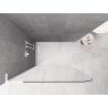 Mexen Kioto-P L paroi de douche Walk-in 90 x 200 cm, transparent 8 mm, blanc - 800-090-103-20-00-P