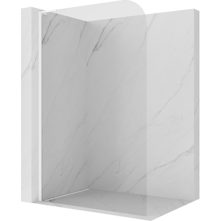 Mexen Kioto-P L paroi de douche Walk-in 120 x 200 cm, transparent 8 mm, blanc - 800-120-103-20-00-P