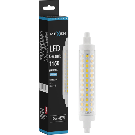 Mexen Vega Ampoule LED dimmable R7S, 10W, Froid - 6500K, 1150 lm - L125-R7S-1065-02