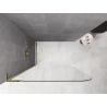 Mexen Kioto-P L paroi de douche Walk-in 70 x 200 cm, transparent 8 mm, or - 800-070-103-50-00-P