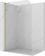 Mexen Kioto-P L Paroi de douche Walk-in 80 x 200 cm, transparent 8 mm, dorée - 800-080-103-50-00-P