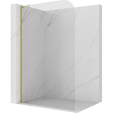 Mexen Kioto-P L paroi de douche Walk-in 90 x 200 cm, transparent 8 mm, or - 800-090-103-50-00-P