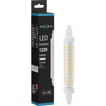 Mexen Vega Ampoule LED R7S, 10W, Neutre - 4000K, 1220 lm - L126-R7S-1040-02