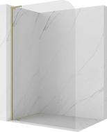 Mexen Kioto-P L paroi de douche Walk-in 80 x 200 cm, transparent 8 mm, or brossé - 800-080-103-55-00-P