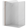Mexen Kioto-P L paroi de douche Walk-in 110 x 200 cm, transparent 8 mm, or rose - 800-110-103-60-00-P