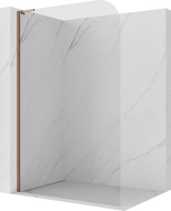 Mexen Kioto-P L paroi de douche Walk-in 120 x 200 cm, transparent 8 mm, or rose - 800-120-103-60-00-P