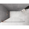 Mexen Kioto-P L paroi de douche Walk-in 110 x 200 cm, transparent 8 mm, cuivre brossé - 800-110-103-65-00-P
