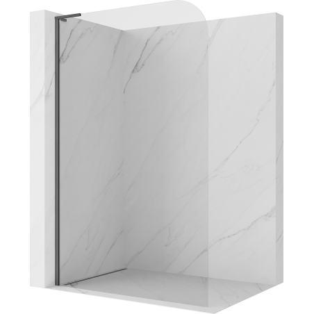 Mexen Kioto-P L paroi de douche Walk-in 80 x 200 cm, transparent 8 mm, gris canon brossé - 800-080-103-66-00-P