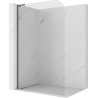 Mexen Kioto-P L paroi de douche Walk-in 80 x 200 cm, transparent 8 mm, gris canon brossé - 800-080-103-66-00-P