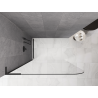 Mexen Kioto-P L paroi de douche Walk-in 80 x 200 cm, transparent 8 mm, noir - 800-080-103-70-00-P
