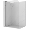 Mexen Kioto-P L paroi de douche Walk-in 80 x 200 cm, transparent 8 mm, noir - 800-080-103-70-00-P