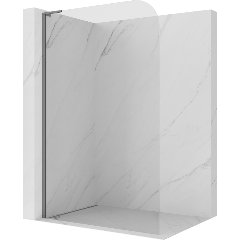 Mexen Kioto-P L Panneau de douche Walk-in 70 x 200 cm, transparent 8 mm, métal canon - 800-070-103-95-00-P
