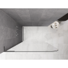 Mexen Kioto-P L paroi de douche Walk-in 80 x 200 cm, transparent 8 mm, gun metal - 800-080-103-95-00-P