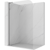 Mexen Kioto-P L paroi de douche Walk-in 120 x 200 cm, transparent 8 mm, métal canon - 800-120-103-95-00-P