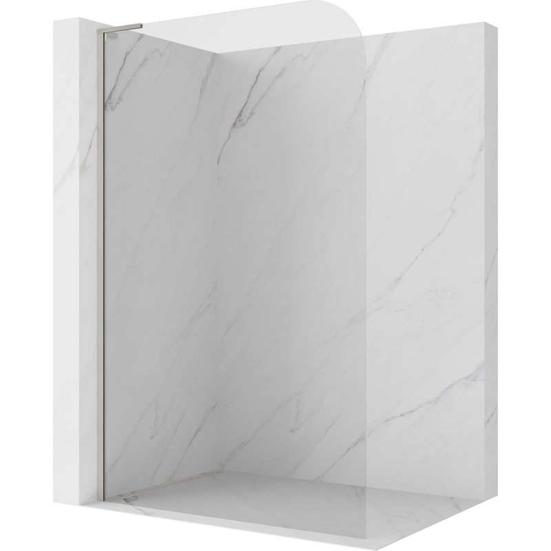 Mexen Kioto-P L paroi de douche Walk-in 90 x 200 cm, transparent 8 mm, nickel brossé - 800-090-103-97-00-P