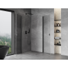 Mexen Mist-B Duo cabine de douche pivotante 70 x 70 cm, transparent, gris canon brossé - 8A2-070-070-66-00