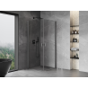 Mexen Mist-B Duo cabine de douche pivotante 70 x 70 cm, transparent, gris canon brossé - 8A2-070-070-66-00