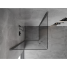Mexen Mist-B Duo cabine de douche pivotante 70 x 70 cm, transparent, gris canon brossé - 8A2-070-070-66-00