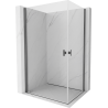 Mexen Mist-B Duo cabine de douche pivotante 95 x 70 cm, transparent, gris canon brossé - 8A2-095-070-66-00