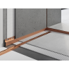 Mexen Line-B barre de seuil de bac à douche frontale 130 cm, cuivre brossé - 186503130U
