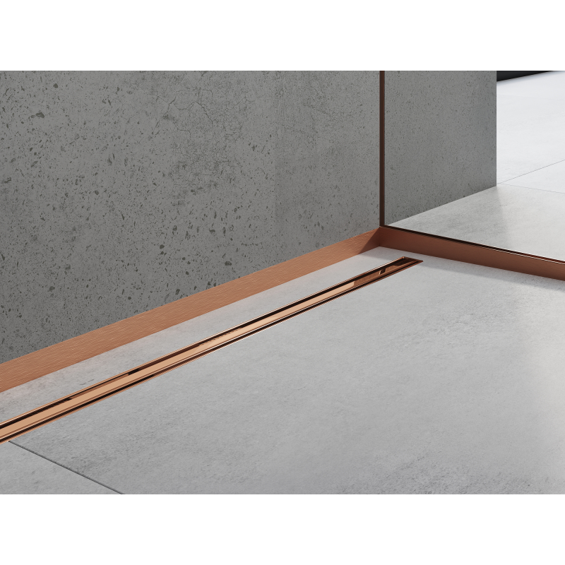Mexen Line-B bande de douche frontale 180 cm, cuivre brossé - 186503180U