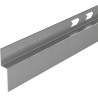 Mexen Line-B plinthe de douche frontale 130 cm, gris foncé brossé - 186603130U