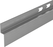 Mexen Line-B plinthe de douche frontale 130 cm, gris foncé brossé - 186603130U