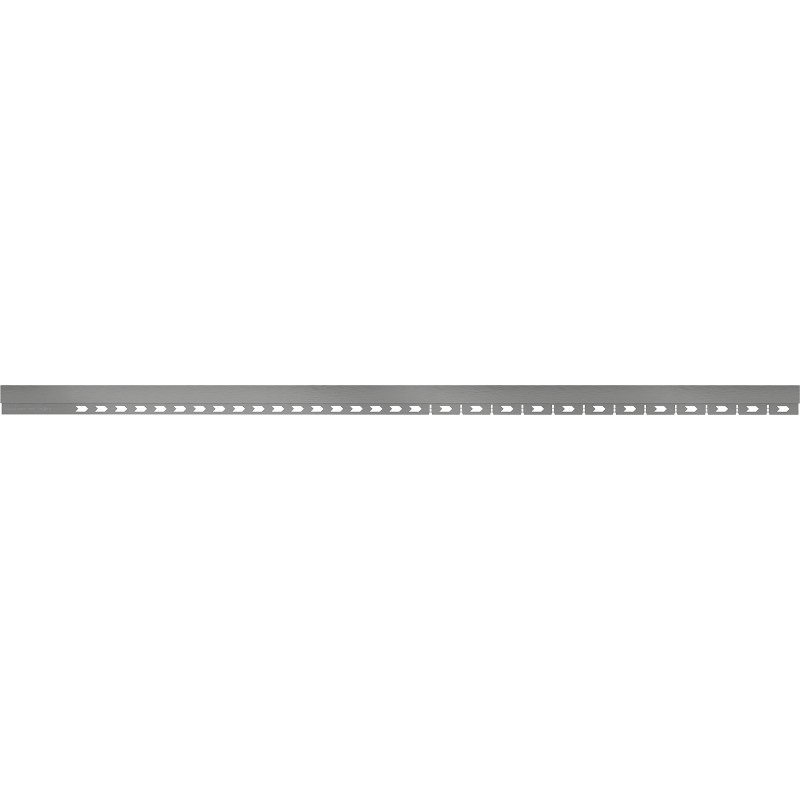 Mexen Line-B plinthe de douche frontale 130 cm, gris foncé brossé - 186603130U