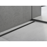 Mexen Line-B plinthe de douche frontale 130 cm, gris foncé brossé - 186603130U