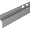 Mexen Line-B plinthe de douche frontale 180 cm, gris acier brossé - 186603180U