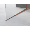 Mexen Line-B moulure de drainage pour verre 120 cm gauche, cuivre brossé - 186504120L
