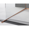 Mexen Line-B bande descendante pour verre 180 cm gauche, cuivre brossé - 186504180L