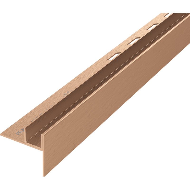 Mexen Line-B corniche pour verre 120 cm droite, cuivre brossé - 186504120R