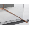 Mexen Line-B corniche pour verre 120 cm droite, cuivre brossé - 186504120R