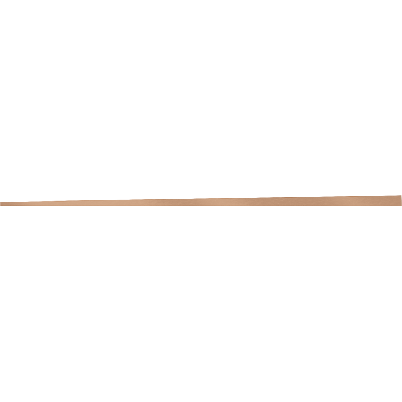 Mexen Line-B moulure de drainage pour verre 120 cm gauche, cuivre brossé - 186504120L