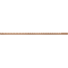 Mexen Line-B moulure de drainage pour verre 120 cm gauche, cuivre brossé - 186504120L